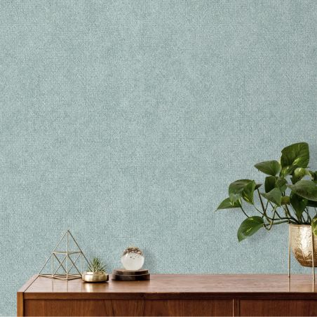 Papier peint standard uni vert mentheCASTLE - Basic par Ugepa - L86634