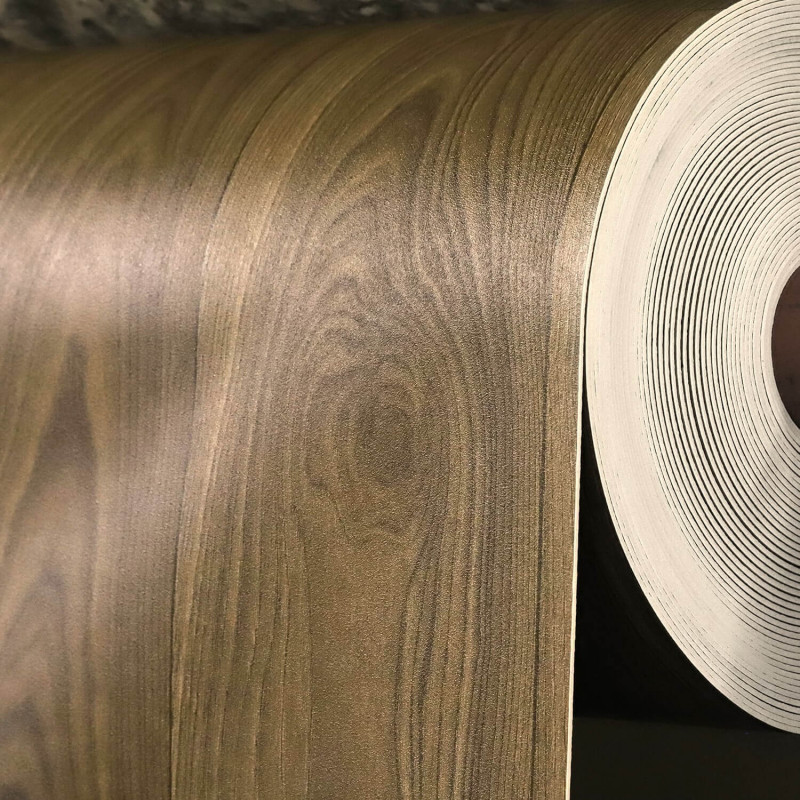 Sol Vinyle/PVC - 4m - parquet chêne foncé JEROME 548 - Essential Bingo par IVC