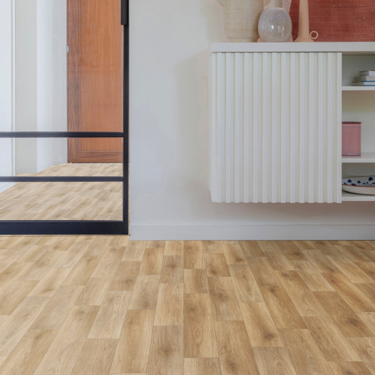 Sol Vinyle/PVC - 4m - parquet chêne naturel RHAPSODY 533 - Superior Completo par IVC