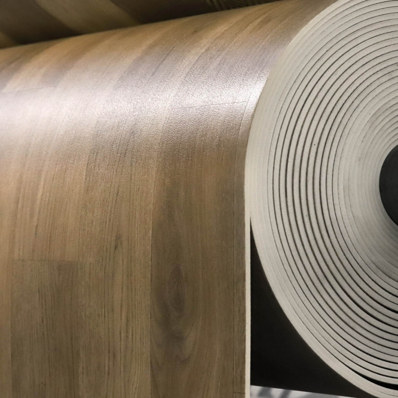 Sol Vinyle/PVC - 4m - parquet chêne naturel RHAPSODY 533 - Superior Completo par IVC