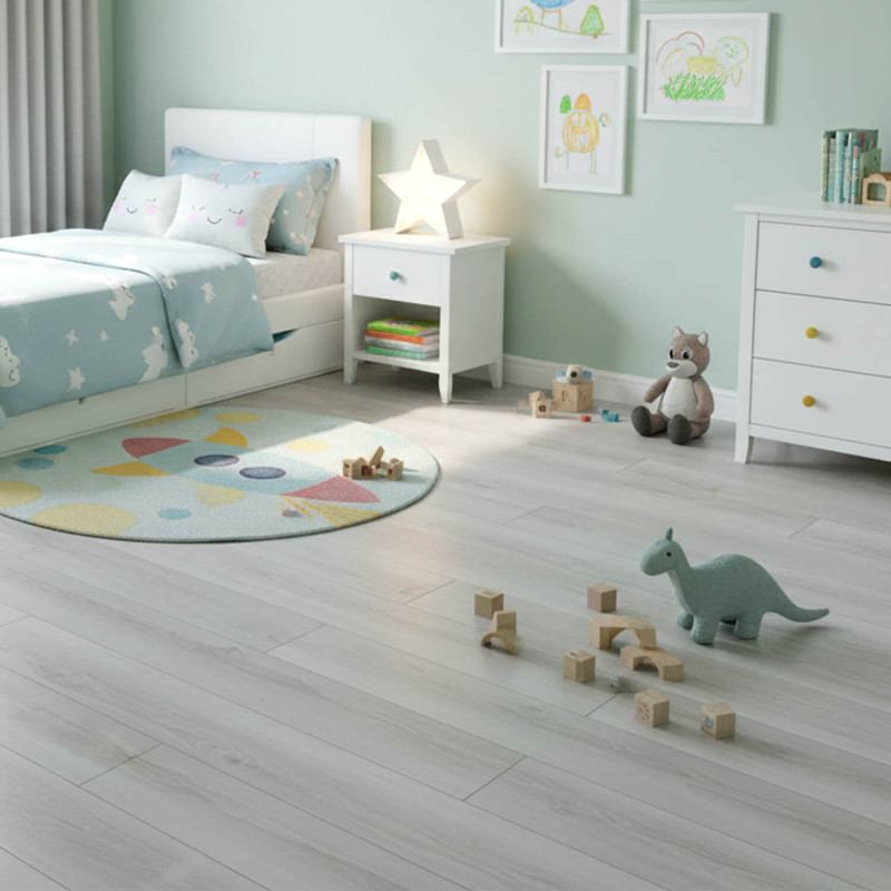 Sol Stratifié - CHENE BLANC CERUSE  D3523 - Lifestyle  par Swiss Krono