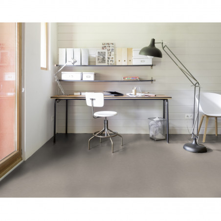 Sol Vinyle/PVC - 4m - béton gris taupe LEONE POWDER - Primetex par Gerflor