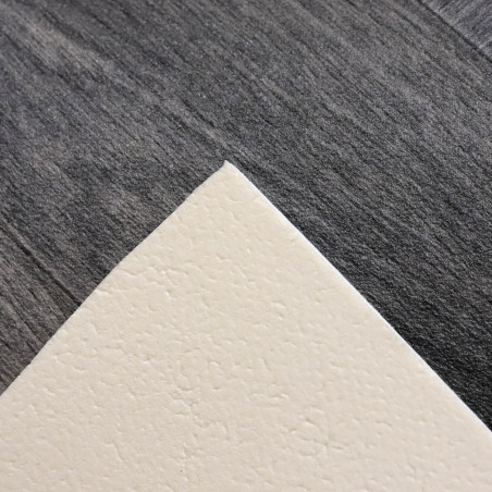 Sol Vinyle/PVC - 4m - parquet chevron gris anthracite MARYLIN 599 - Essential Bingo par IVC