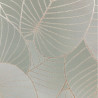 Papier peint vinyle sur intissé graphique vert FEUILLES - Botanique par Ugepa - B21214