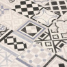Sol Vinyle/PVC - 2m - carreaux de ciment gris et bleu VEDRA 598 - Essential Bingo par IVC