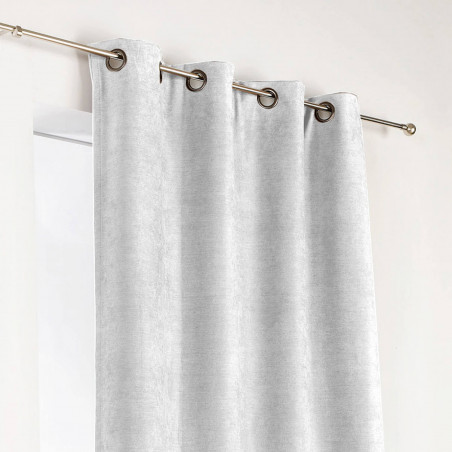 Prêt-à-Poser rideau isolant - 140cmx260cm - uni blanc écru ALASKA par Linder