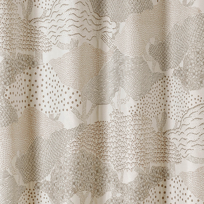 Prêt-à-Poser rideau - 140cmx240cm - beige, écru et taupe HOKKAIDO par Linder