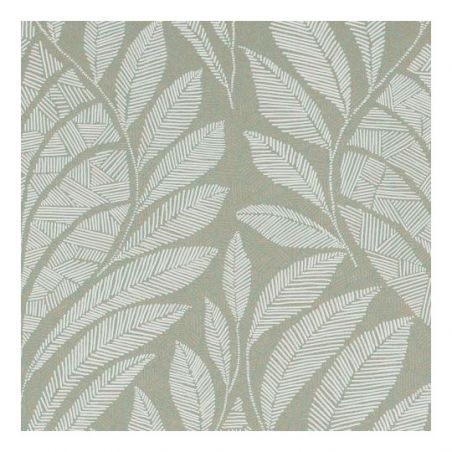 Papier peint intissé végétal vert sauge et or GUSTAV - Printemps Viennois par Casamance - 74770202