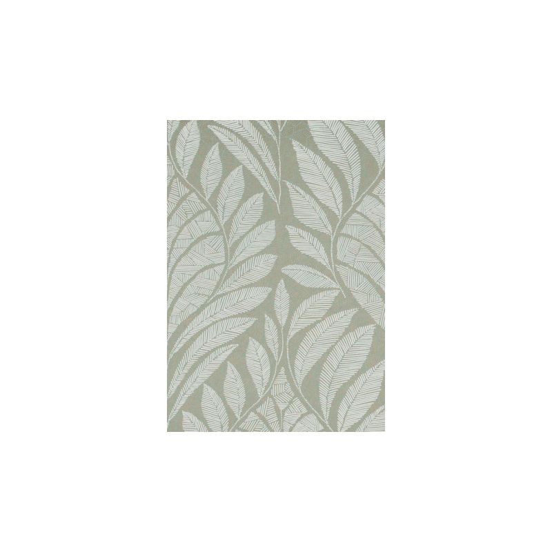 Papier peint intissé végétal vert sauge et or GUSTAV - Printemps Viennois par Casamance - 74770202