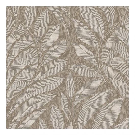 Papier peint vinyle sur intissé végétal beige sable et argent GUSTAV - Printemps Viennois par Casamance - 74770100