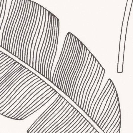 Papier peint vinyle sur intissé végétal noir BANANA TREE - Moonlight par Caselio - 101099007