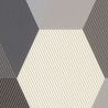 Papier peint vinyle sur intissé géométrie noir et or HEXAGONE - Moonlight par Caselio - 100109023