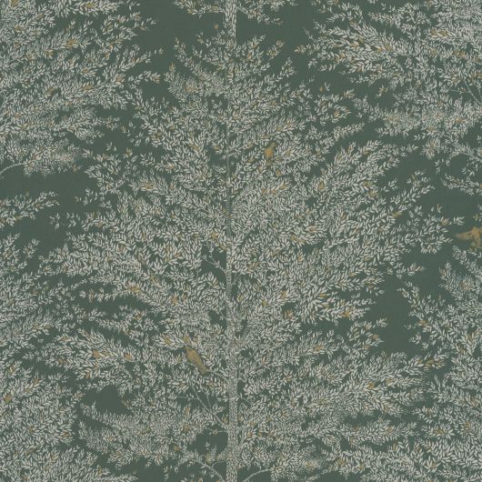 Papier peint intissé végétal vert kaki et or TREE OF LIFE - La Forêt par Caselio - 102977728