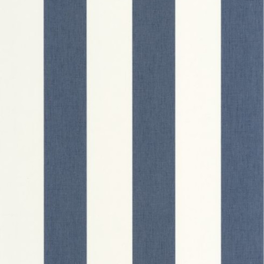 Papier peint vinyle sur intissé rayures bleu marine et blanc LINES - Basics par Caselio - 104046387