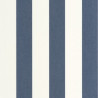 Papier peint vinyle sur intissé rayures bleu marine et blanc LINES - Basics par Caselio - 104046387