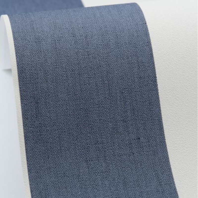 Papier peint vinyle sur intissé rayures bleu marine et blanc LINES - Basics par Caselio - 104046387