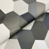 Papier peint vinyle sur intissé géométrie noir et or HEXAGONE - Moonlight par Caselio - 100109023