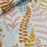Papier peint intissé végétal ocre, terracotta et bleu WOODLAND - La Forêt par Caselio - 102924366