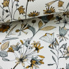 Papier peint vinyle sur intissé floral vert d'eau et camel JARDIN DE GIVERNY - Art of Botany par Caselio - 103000635