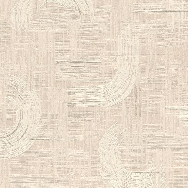 Papier peint intissé géométrique beige GRAPHIC CURVES - Sélection par Rasch - 429046