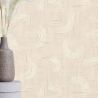 Papier peint intissé géométrique beige GRAPHIC CURVES - Sélection par Rasch - 429046
