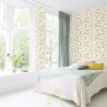 Papier peint intissé floral roseet vert FLEURS BUCOLIQUES - Sélection par Rasch - 582215