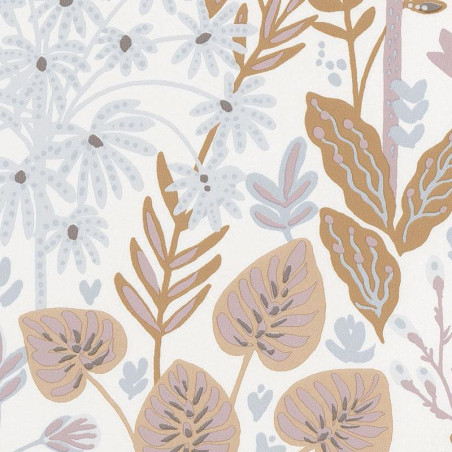 Papier peint intissé végétal bleu et terracotta HOPE - Hygge par Caselio - 100594811