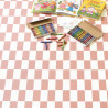 Sol Vinyle/PVC - 2m - carrelage vieux rose et blanc TARIFA 514 - Essential Primo par IVC
