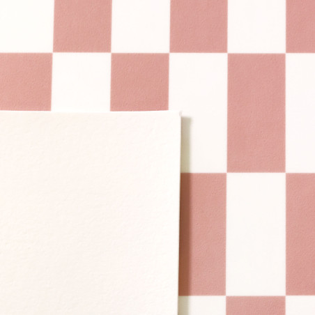 Sol Vinyle/PVC - 2m - carrelage vieux rose et blanc TARIFA 514 - Essential Primo par IVC