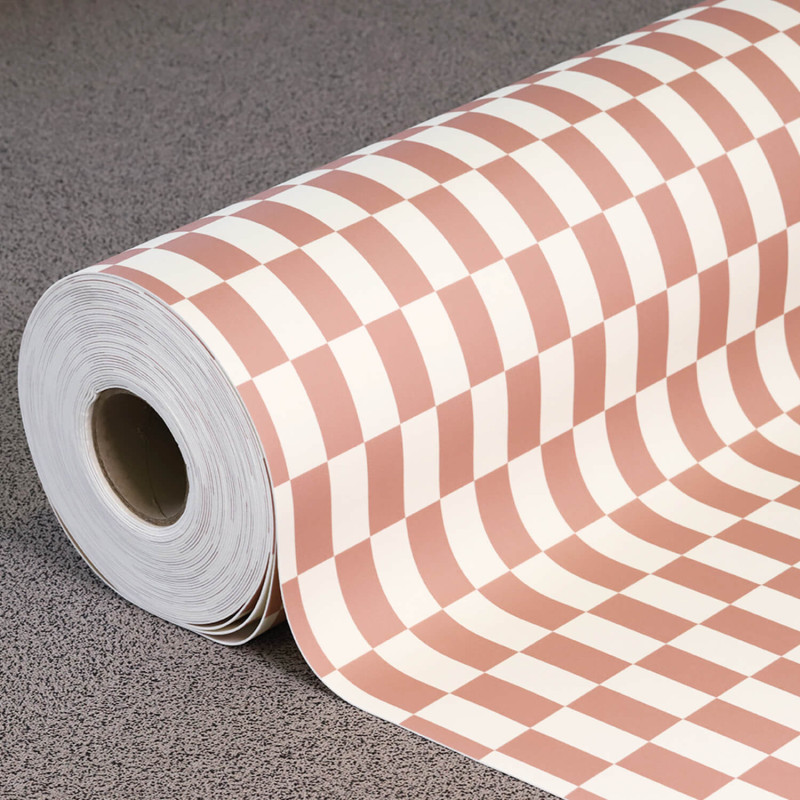 Sol Vinyle/PVC - 2m - carrelage vieux rose et blanc TARIFA 514 - Essential Primo par IVC