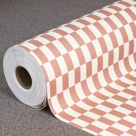 Sol Vinyle/PVC - 2m - carrelage vieux rose et blanc TARIFA 514 - Essential Primo par IVC