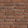 Papier peint standard trompe l'œil marronet joint gris CITY BRICK - Horizons par Ugepa - J18948