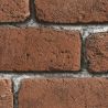 Papier peint standard trompe l'œil marronet joint gris CITY BRICK - Horizons par Ugepa - J18948