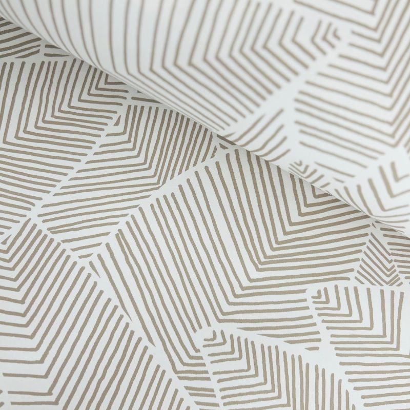 Papier peint vinyle sur intissé végétal marron LEAF - Basiques par Ugepa - 101372325