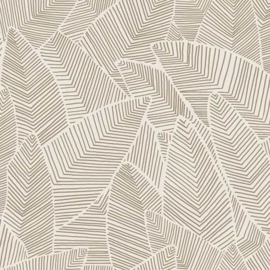 Papier peint vinyle sur intissé végétal marron LEAF - Basiques par Ugepa - 101372325