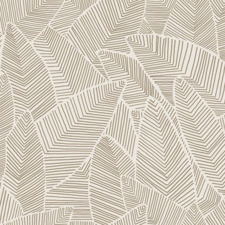 Papier peint vinyle sur intissé végétal marron LEAF - Basiques par Ugepa - 101372325