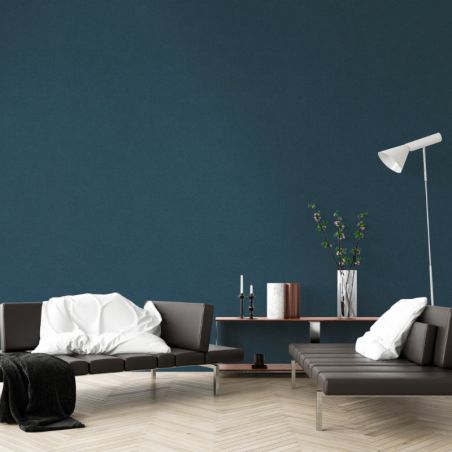 Papier peint vinyle sur intissé uni bleu roi BASIC - New Walls par As Creation - 37431-5