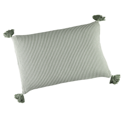 Coussin contemporain vert - 40x60cm - FAROS par Linder