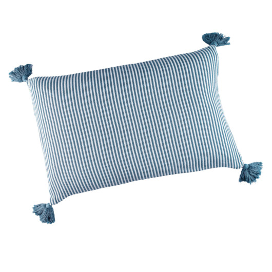 Coussin contemporain bleu  - 40x60cm - FAROS par Linder