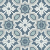 Sol Vinyle/PVC - 3m - carreaux de ciment bleu et gris ELEANOR 575 Texas New par IVC