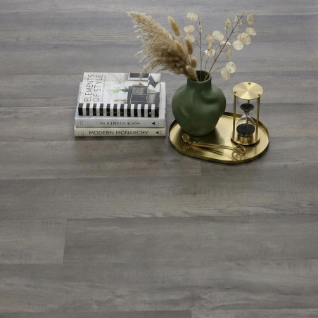Sol Vinyle/PVC - 4m - parquet chêne gris ROYAL OAK 590 - Essential Bingo par IVC