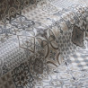 Sol Vinyle/PVC - 4m - carreaux de ciment beige, gris et fond  blanc grisé CARCASSONNE 529M - Optima Phonitec par Beauflor