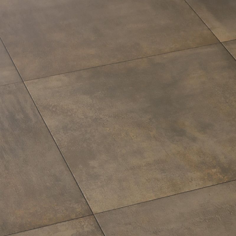 Sol Vinyle/PVC - 4m - carrelage marron cuivré JEFFERSSON 619M - Optima Moonlight par Beauflor