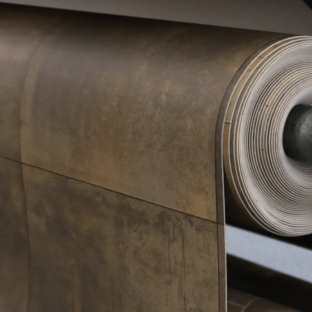 Sol Vinyle/PVC - 4m - carrelage marron cuivré JEFFERSSON 619M - Optima Moonlight par Beauflor