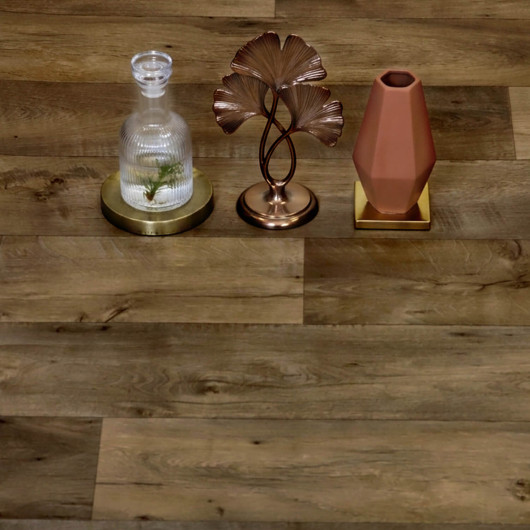 Sol Vinyle/PVC - 4m - parquet vintage chêne moyen et chanfrein noir VALLEY 162M - Optima Silvertex par Beauflor