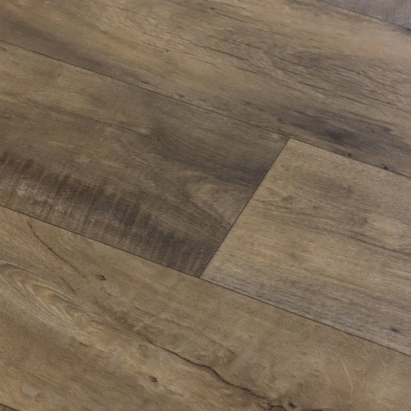 Sol Vinyle/PVC - 4m - parquet vintage chêne moyen et chanfrein noir VALLEY 162M - Optima Silvertex par Beauflor