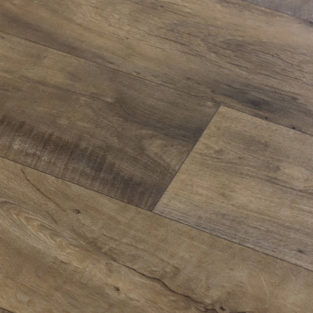 Sol Vinyle/PVC - 4m - parquet vintage chêne moyen et chanfrein noir VALLEY 162M - Optima Silvertex par Beauflor