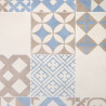 Sol Vinyle/PVC - 2m - carreaux de ciment bleu et beige AMADORA 171M Ultra par Beauflor