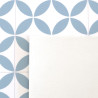 Sol Vinyle/PVC - 2 m - carrelage origami blanc et bleu nordique MAGALI 395 - Bingo Essential par IVC
