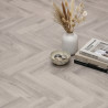 Sol Vinyle/PVC - 4m - parquet chevron chêne gris GIULIANO 582 - Superior Comfitex par IVC